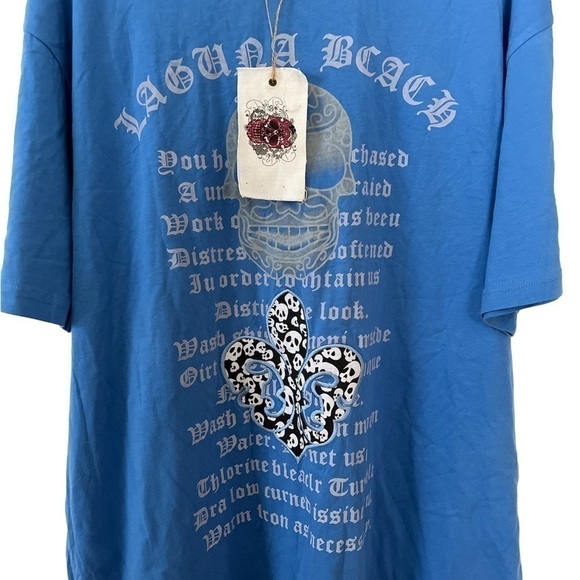 Corona Del Mar T Shirt Blue Laguna Beach Blue 3XL  XXXL - Picture 2 of 3